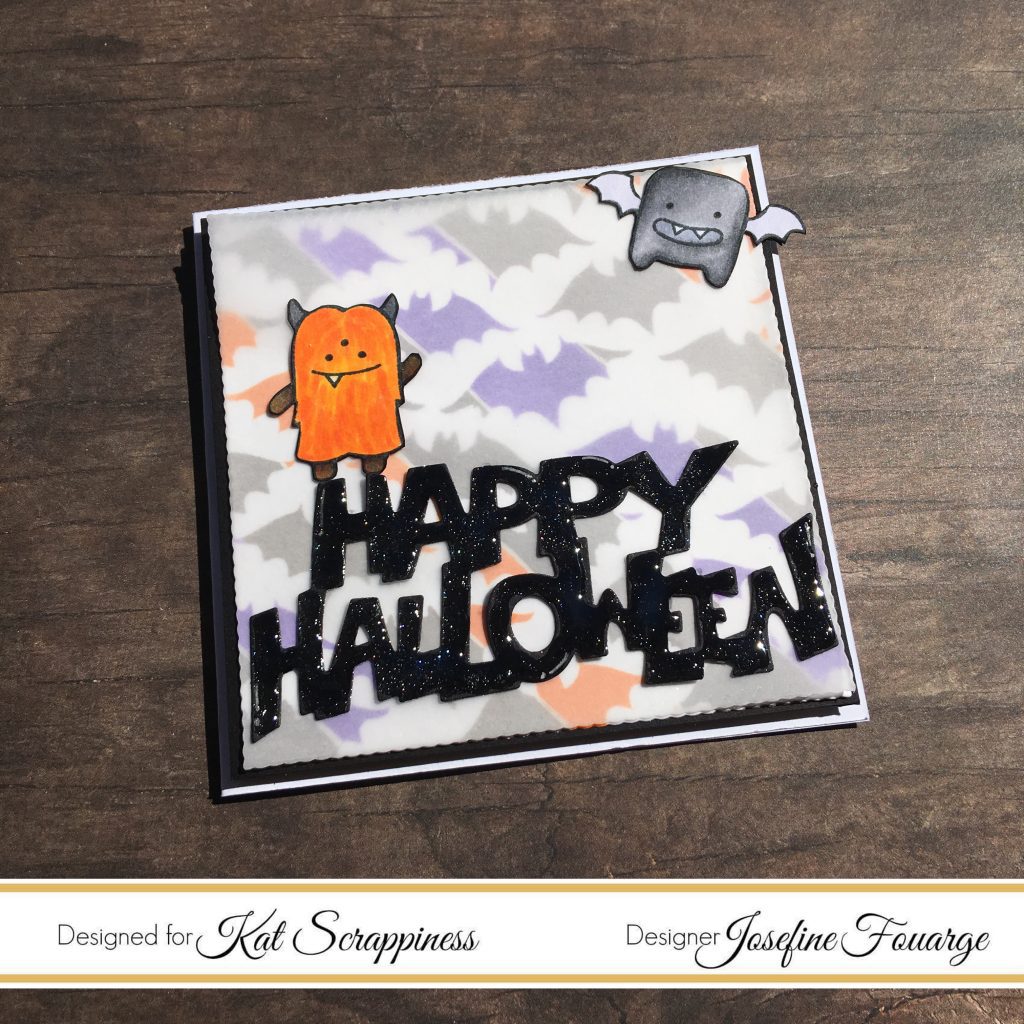mini halloween card
