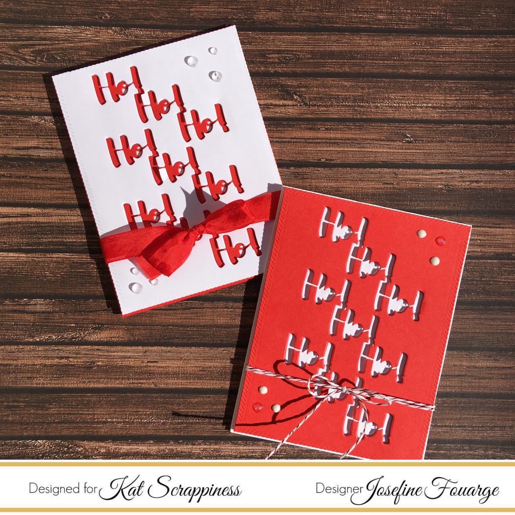 Christmas Card with Die Cut Pattern