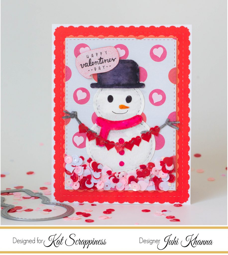Stitched & Layered Snowman Die by Kat Scrappiness