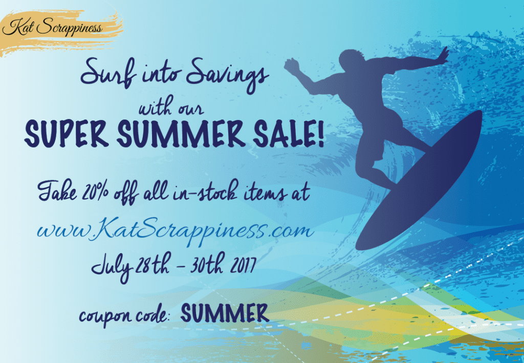 Super Summer Sale at Kat Scrappiness