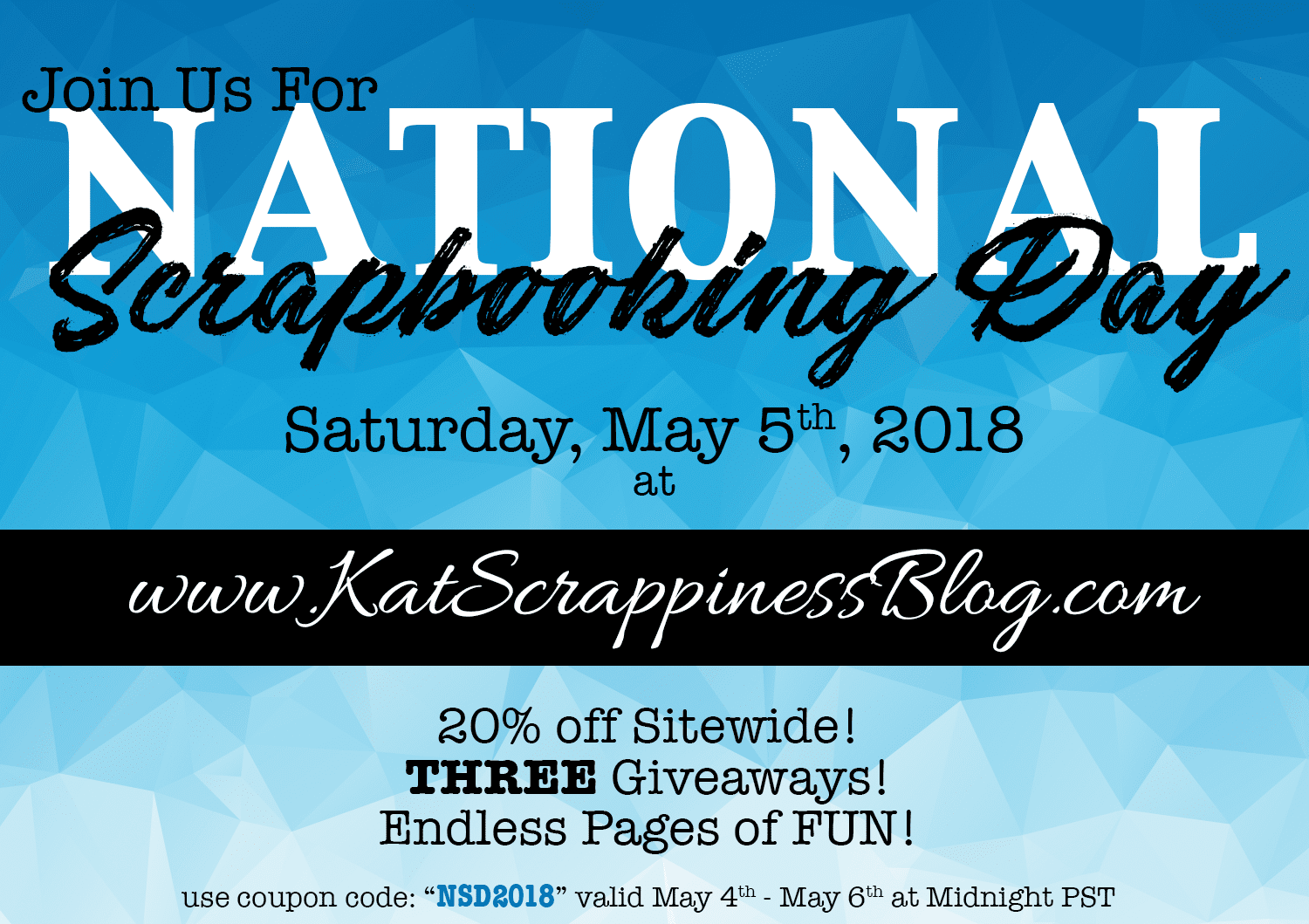National Scrapbooking Day 2018 at Kat Scrappiness