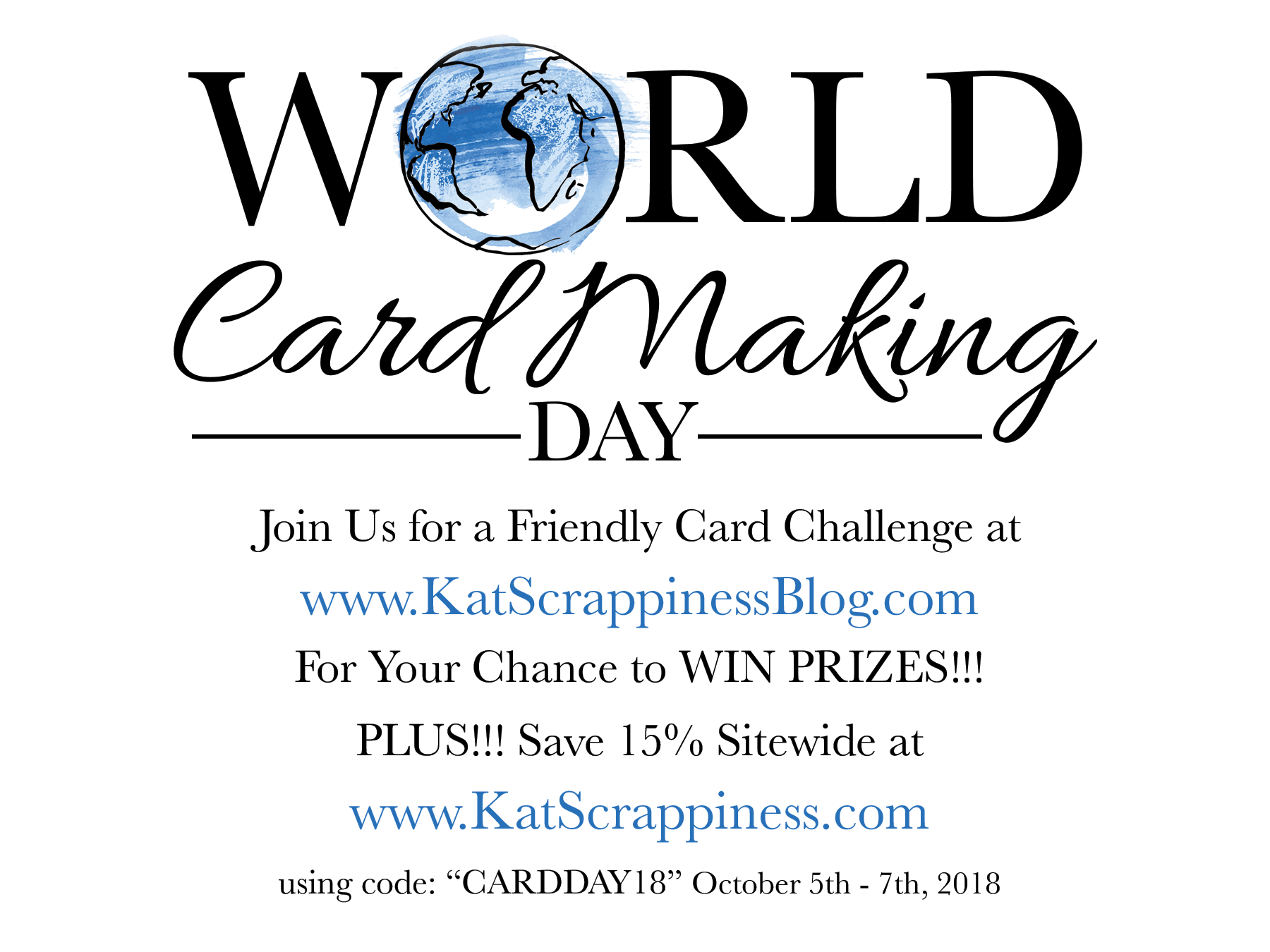 World Card Making Day Card Challenge and Sale
