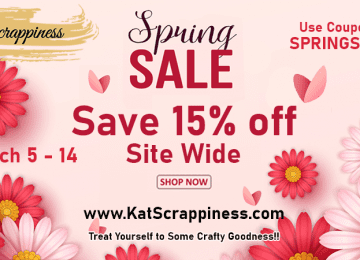 Spring Sale at Kat Scrappiness!