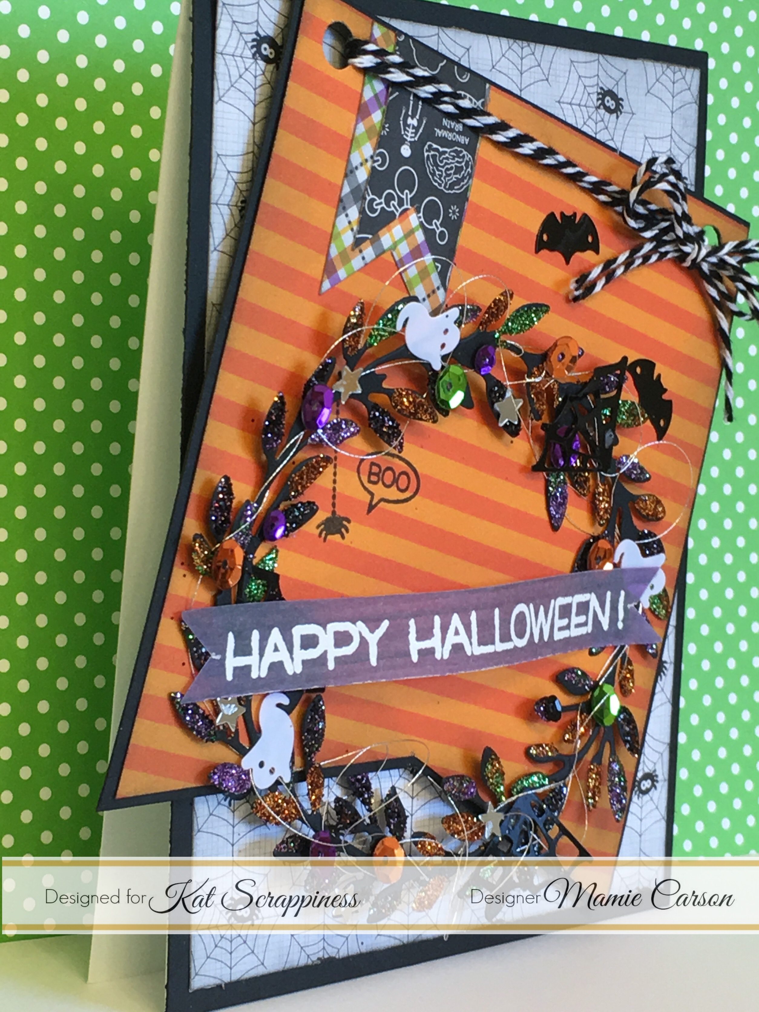 Halloween Wreath (Card Video Tutorial)