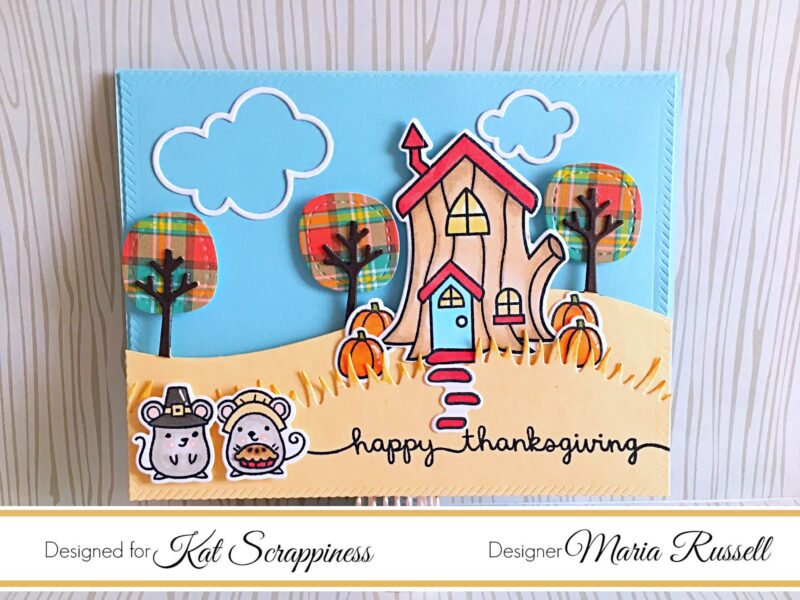 Lawn Fawn Thanksgiving Card by Maria
