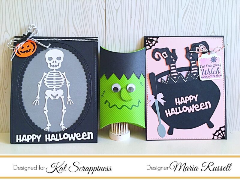 Halloween Cards and Frankie Treat Box