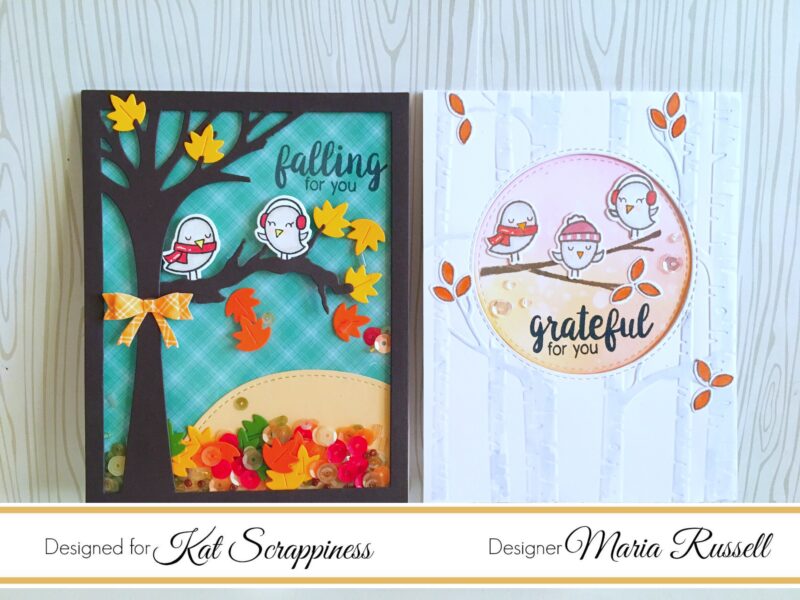 Lawn Fawn Winter Sparrows – Fall Cards