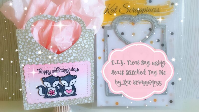 D.I.Y Treat Bags with the Stitched Heart Tag Dies With Maria