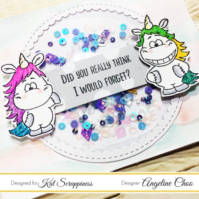 Circle Shaker Card with Angeline