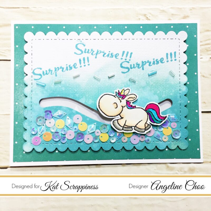 Unicorn Penny Slider Card with Angeline