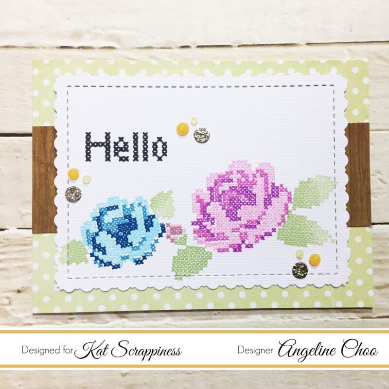 Layering Stitched Roses with Angeline