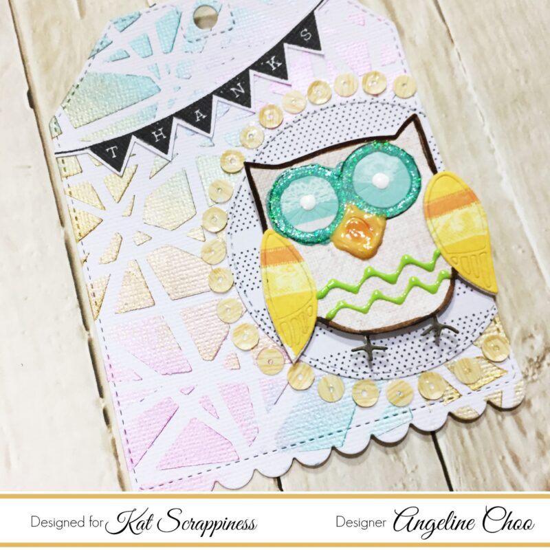 Owl Nuvo Mousse Tag with Angeline