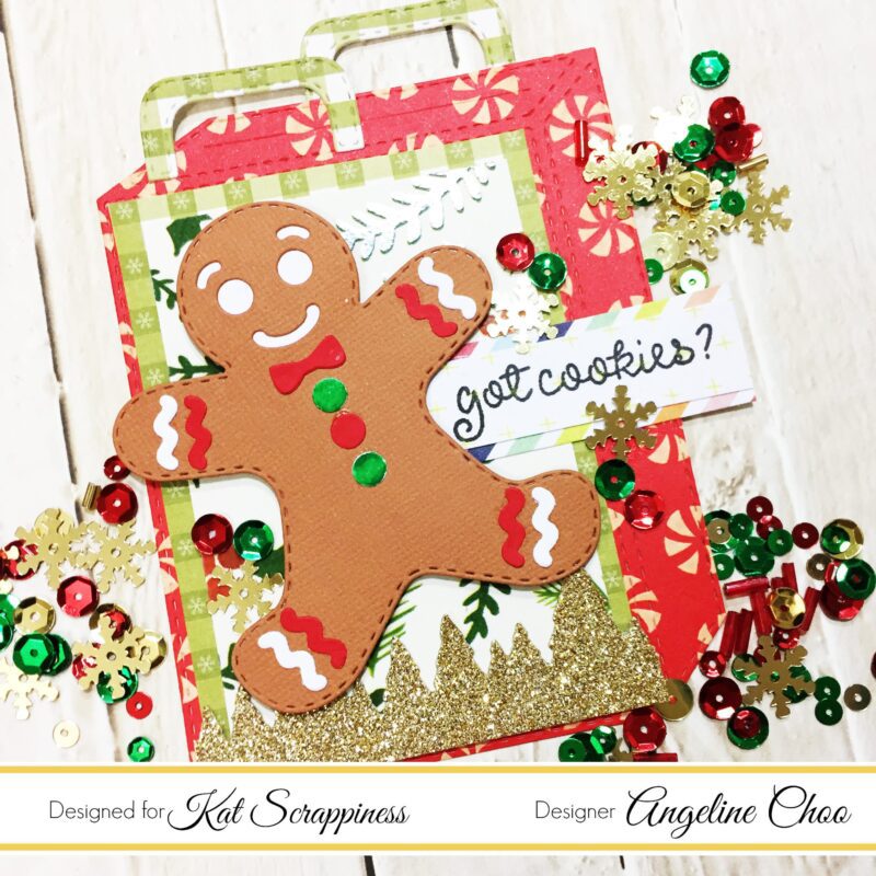 Gingerbread Man Gift Card Holder with Angeline