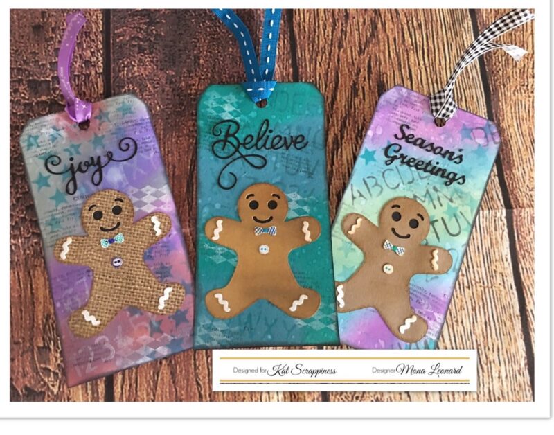 Gingerbread man tags