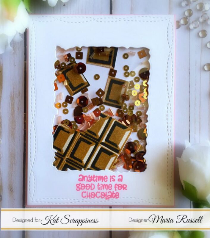 Chocolate Shaker Card by Maria