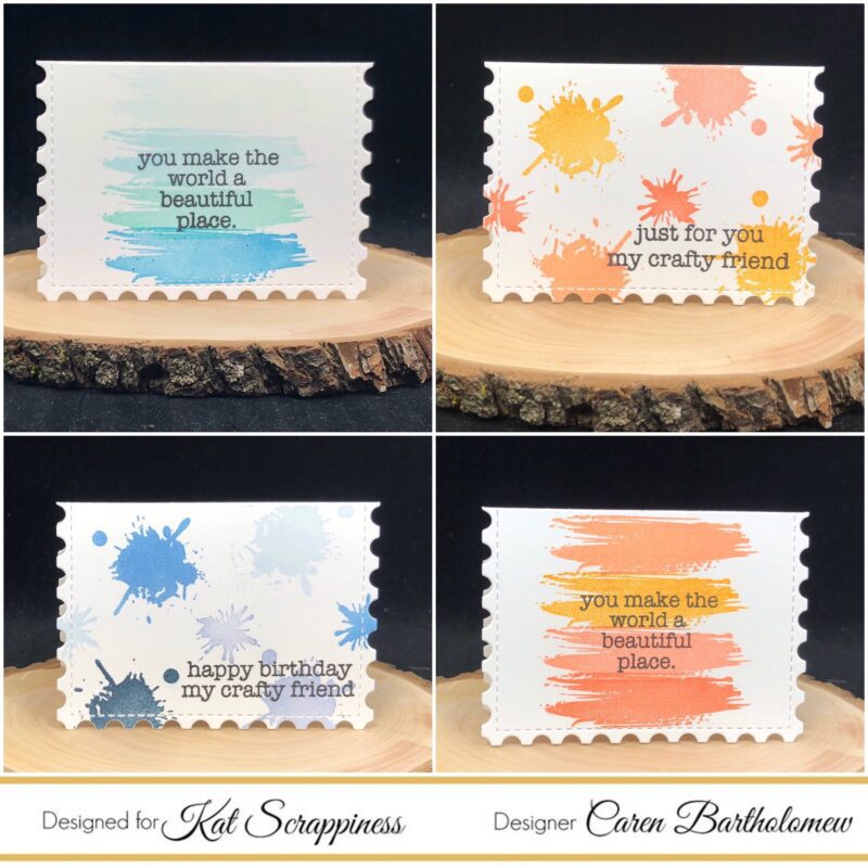 Mini card set using Everyday Brush Strokes