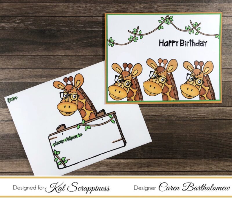Giraffe – Envelope and Card