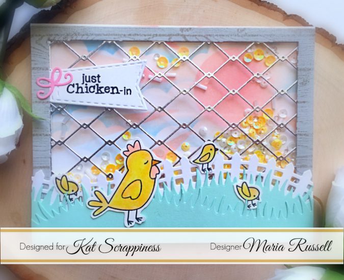 Just Chicken-In Card – New Die at Kat Scrappiness