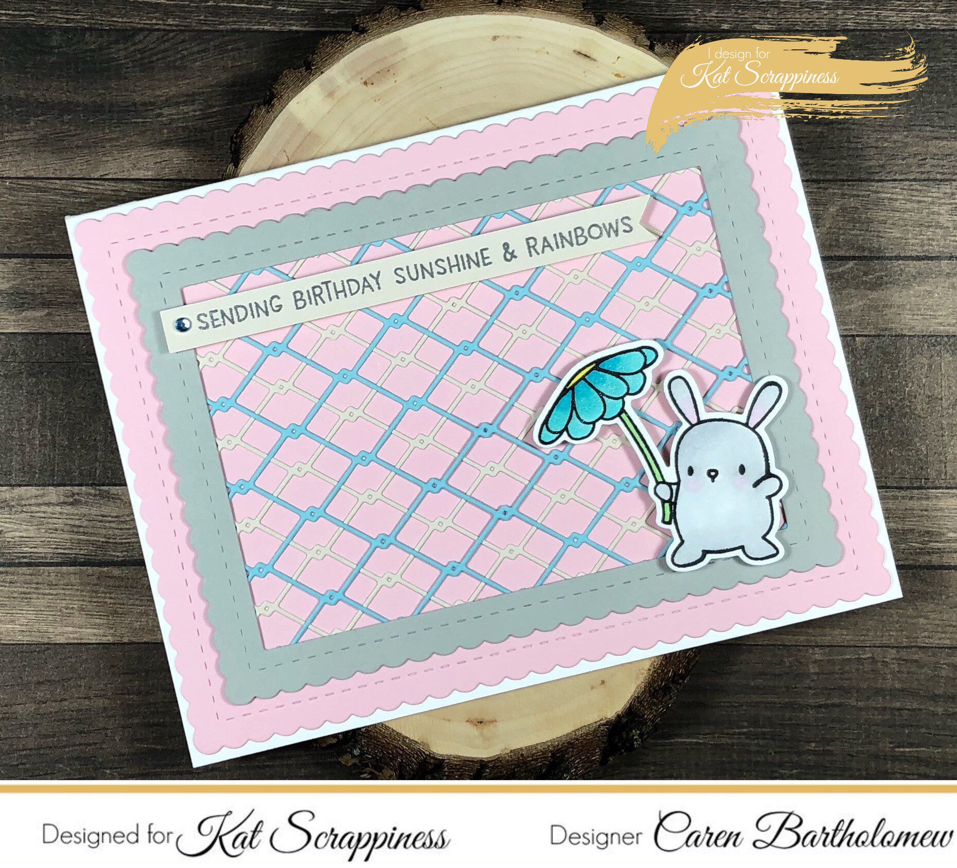 Layering the Wood Grain Framed Diamond Wire Background Die