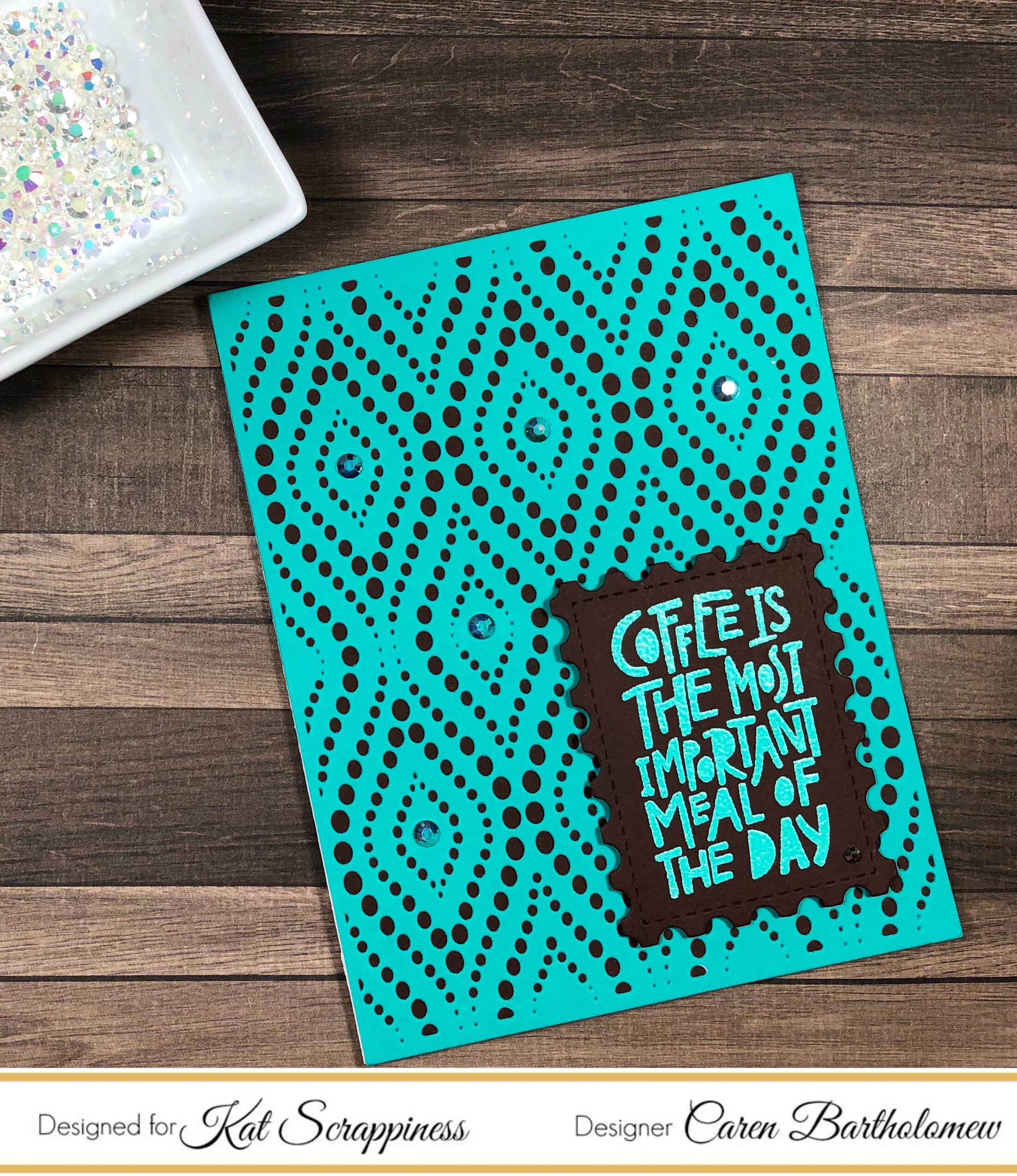 Peacock Backdrop Card