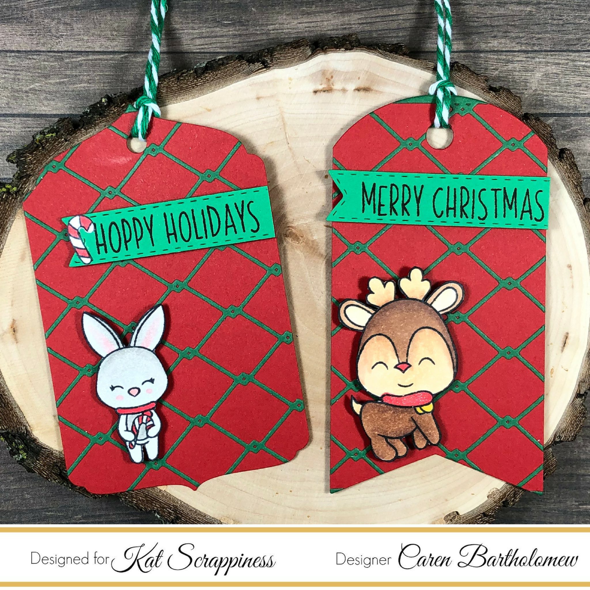 Christmas Tags using Cover Plates