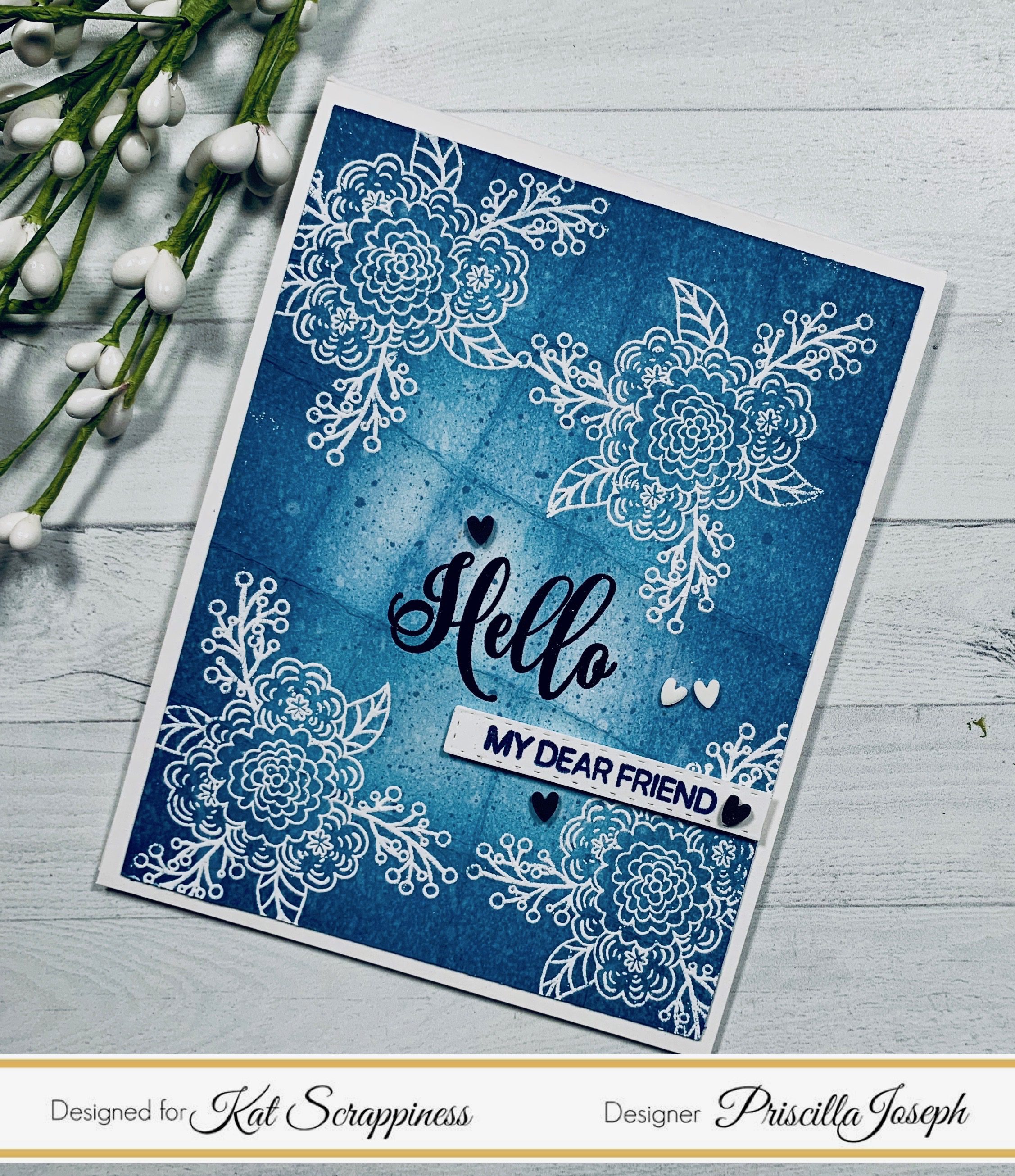 Video: “Resist/Distress Inking” Technique using Kat’s New “Friendship Greetings” Stamp Set