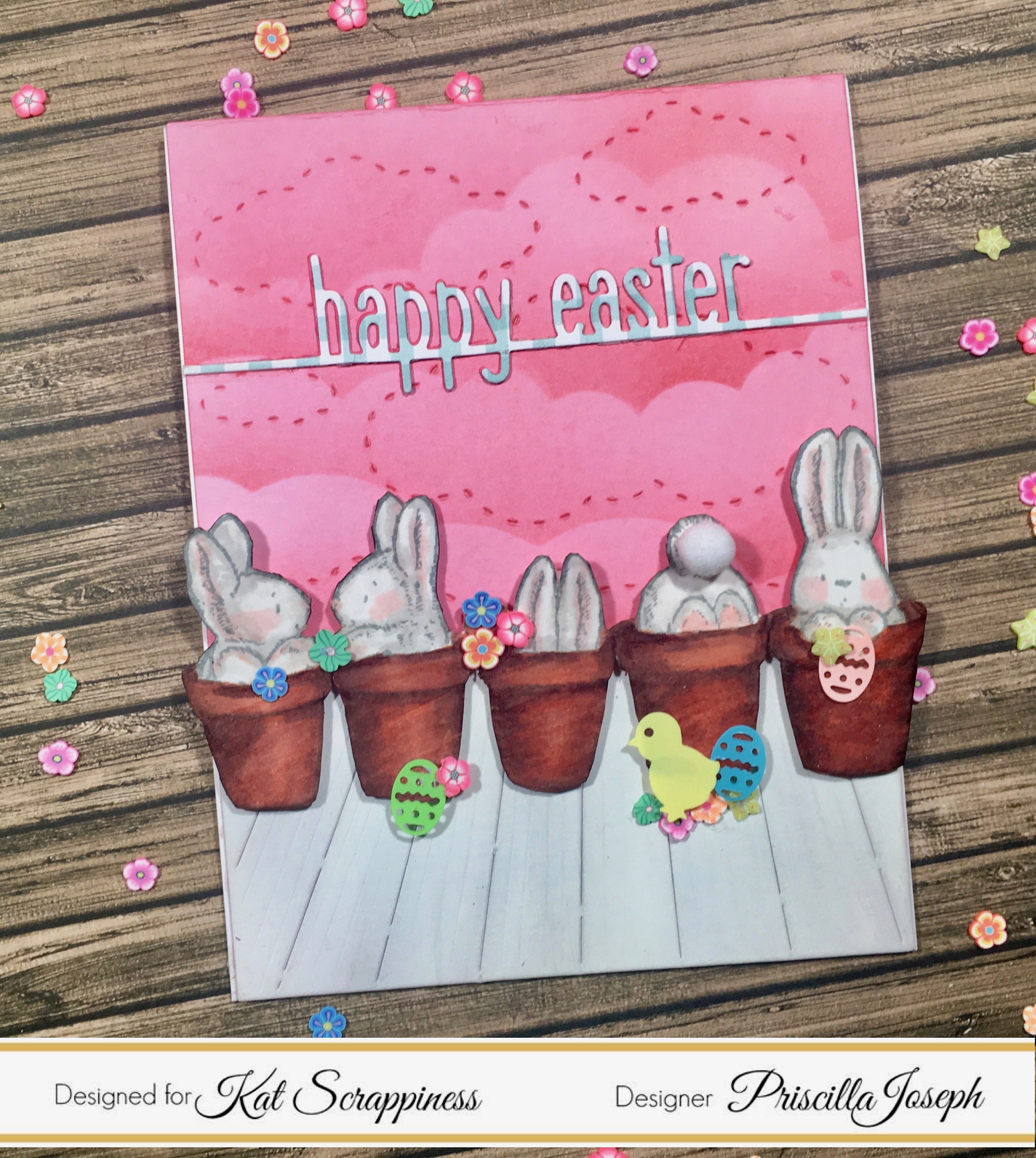 Playing with the “Stitched Cloud Backdrop Die” from Kat Scrappiness