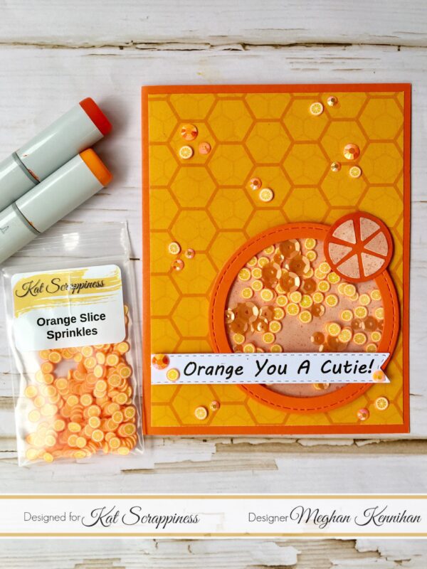 Shaker Card Twofer! Orange Slices & Tropical Flowers