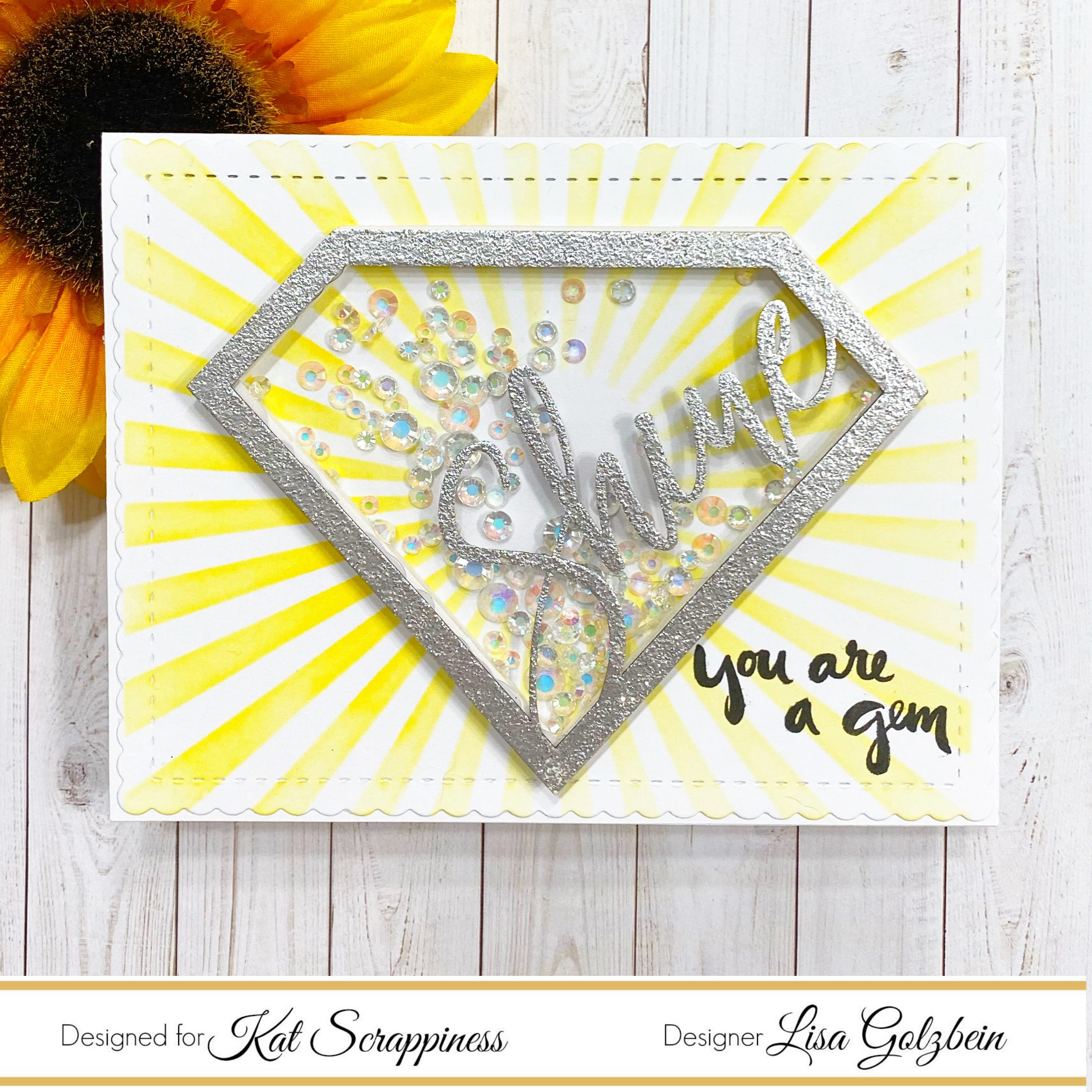 Shine Bright Shaker Card