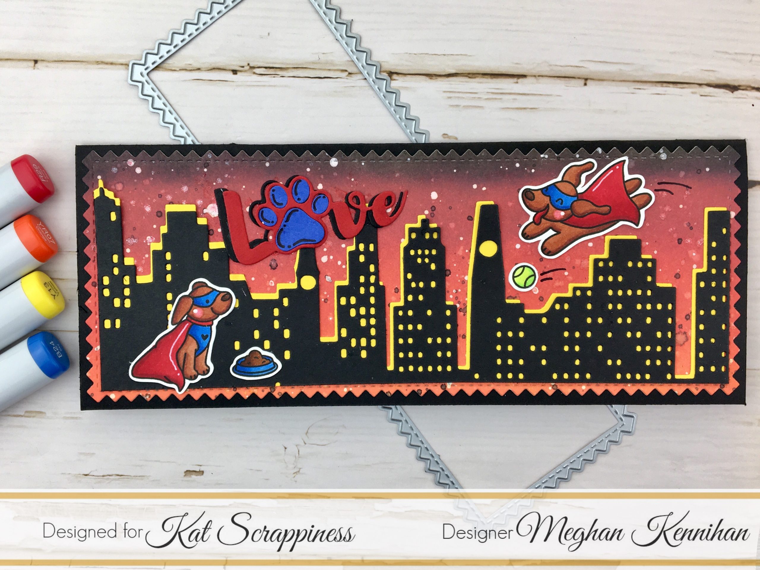 Super Dog Cityscape Slimline