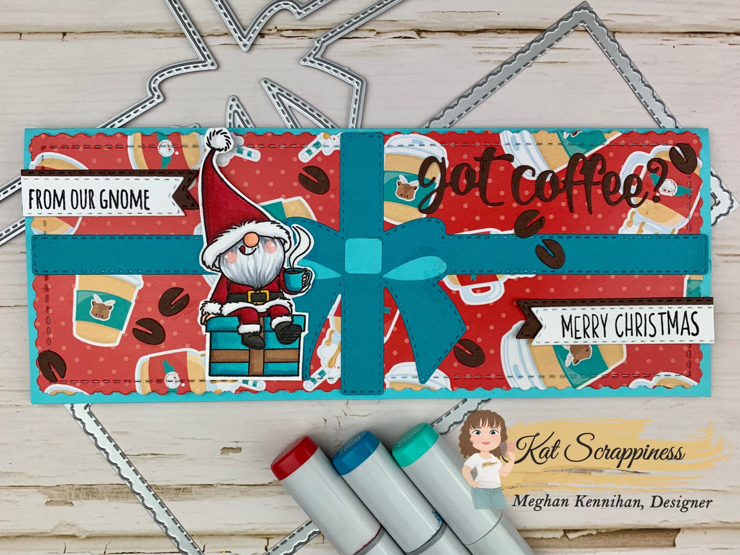 Cuppa Christmas Slimline Coffee Cards
