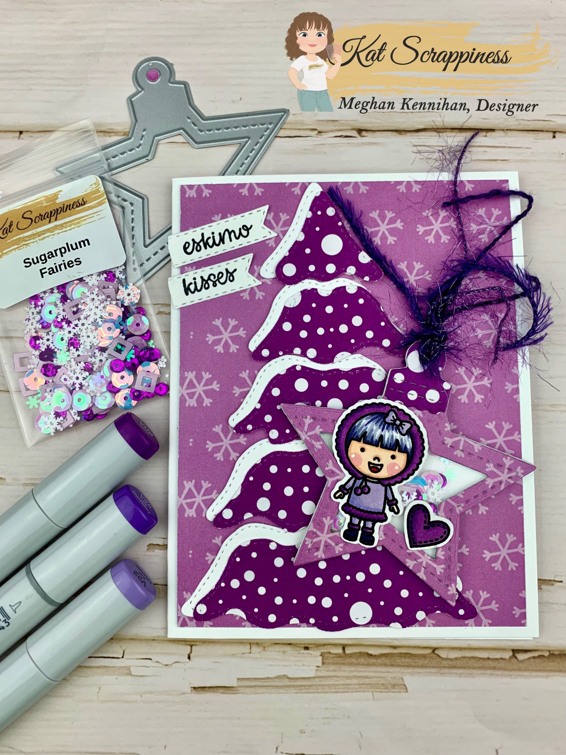 Winter Star Shaker Cards