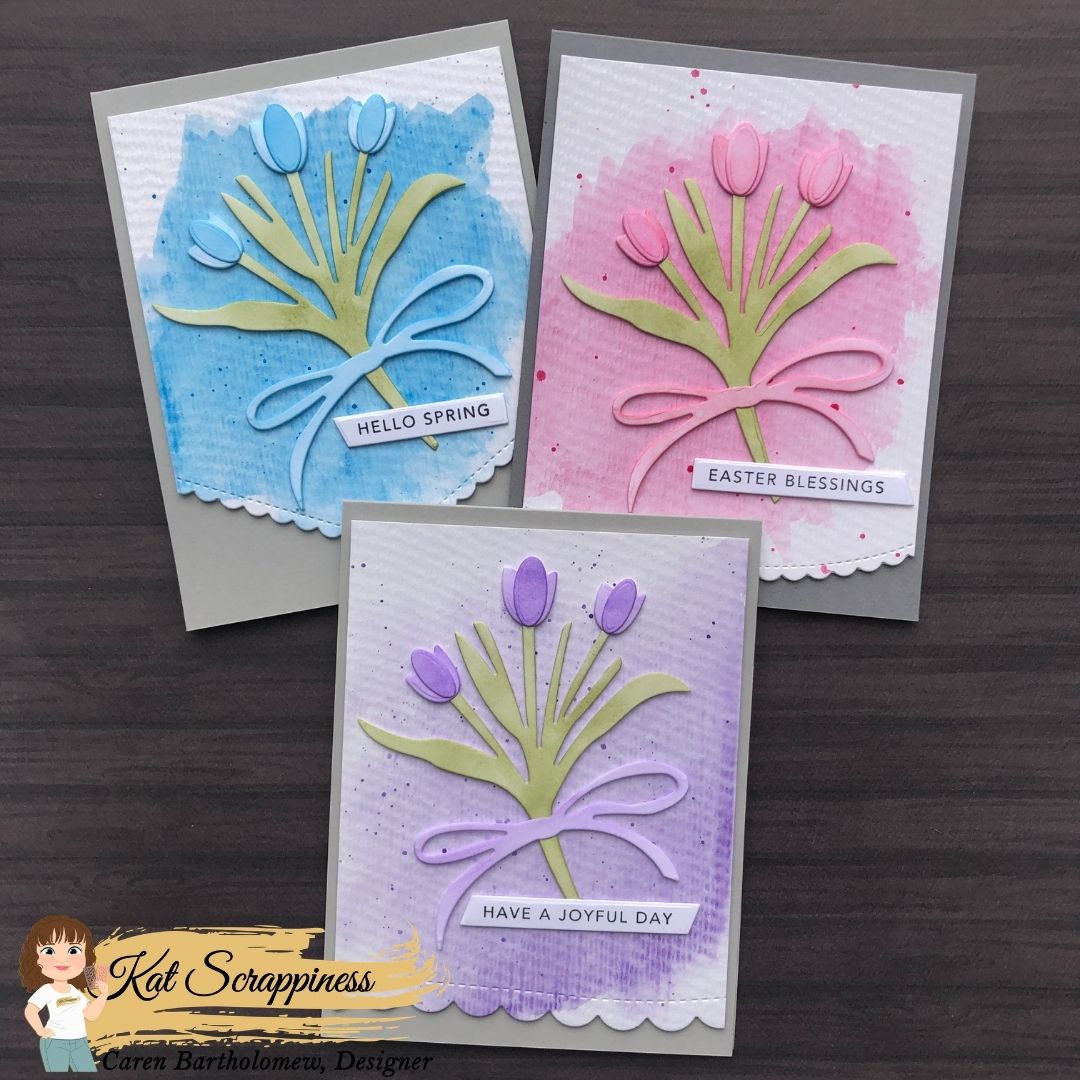 Trio of Tulips Cards