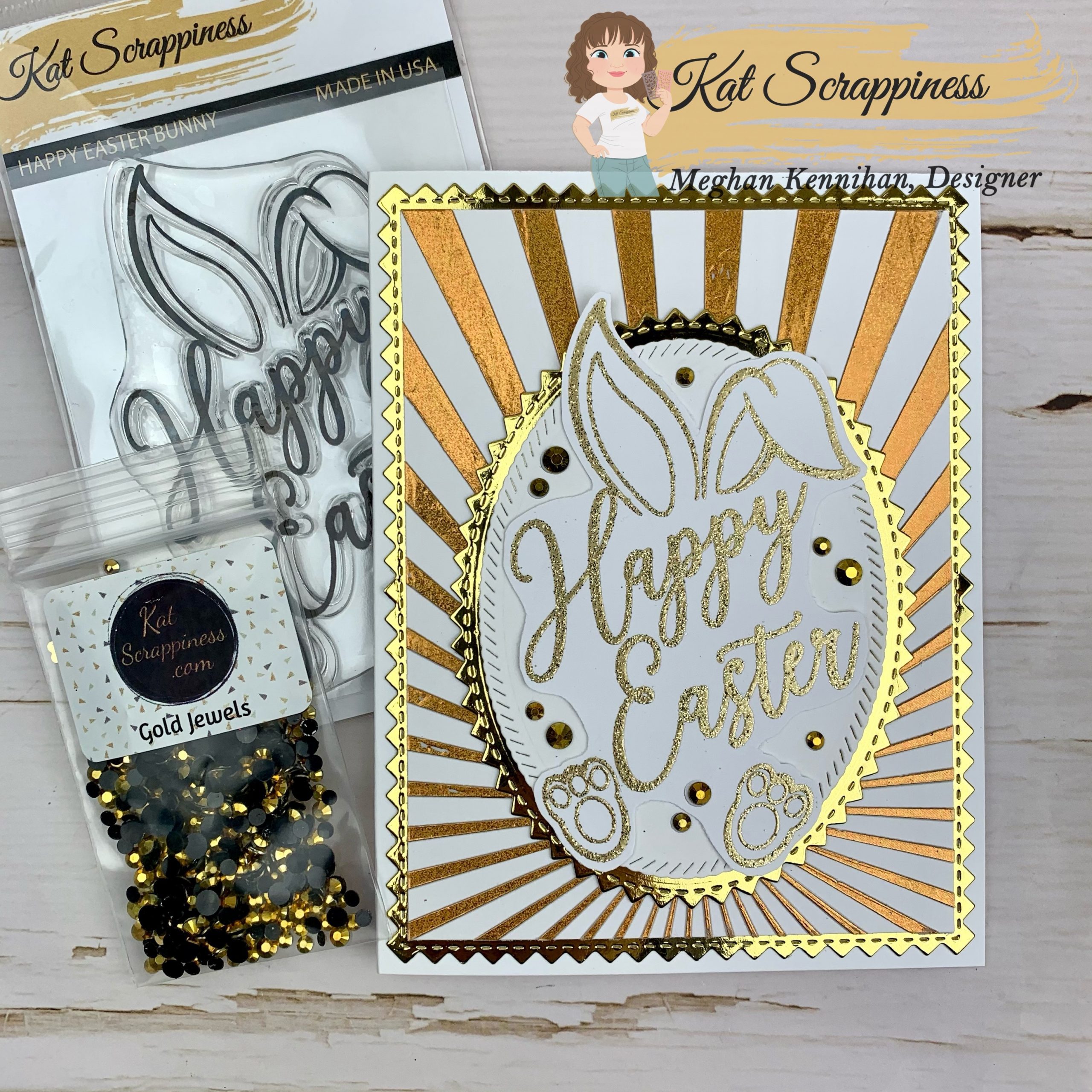 Glorious Gold Easter Bunny