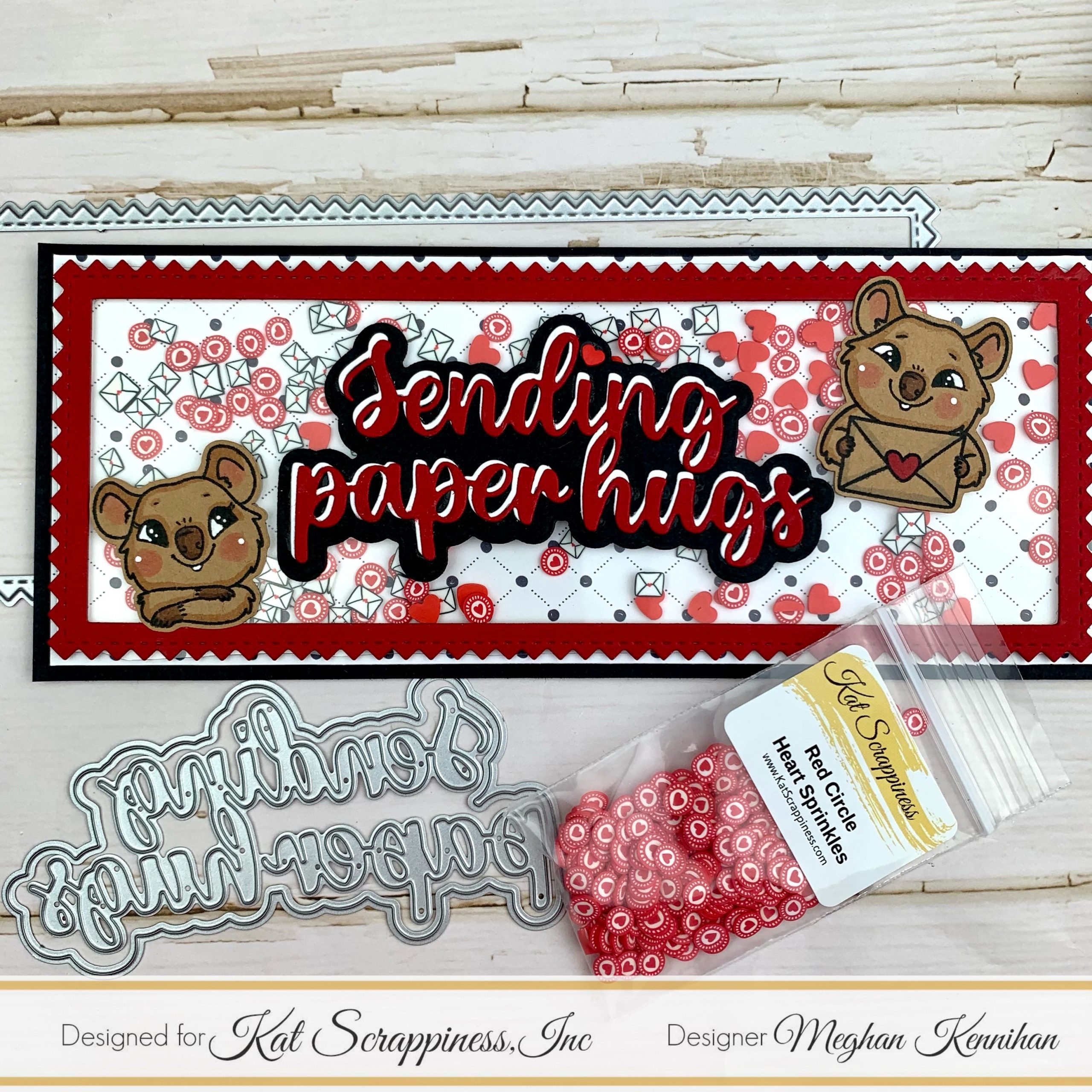 Sending Paper Hugs Shaker Cards