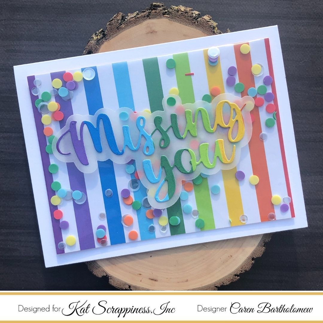 Missing You Shaker Card