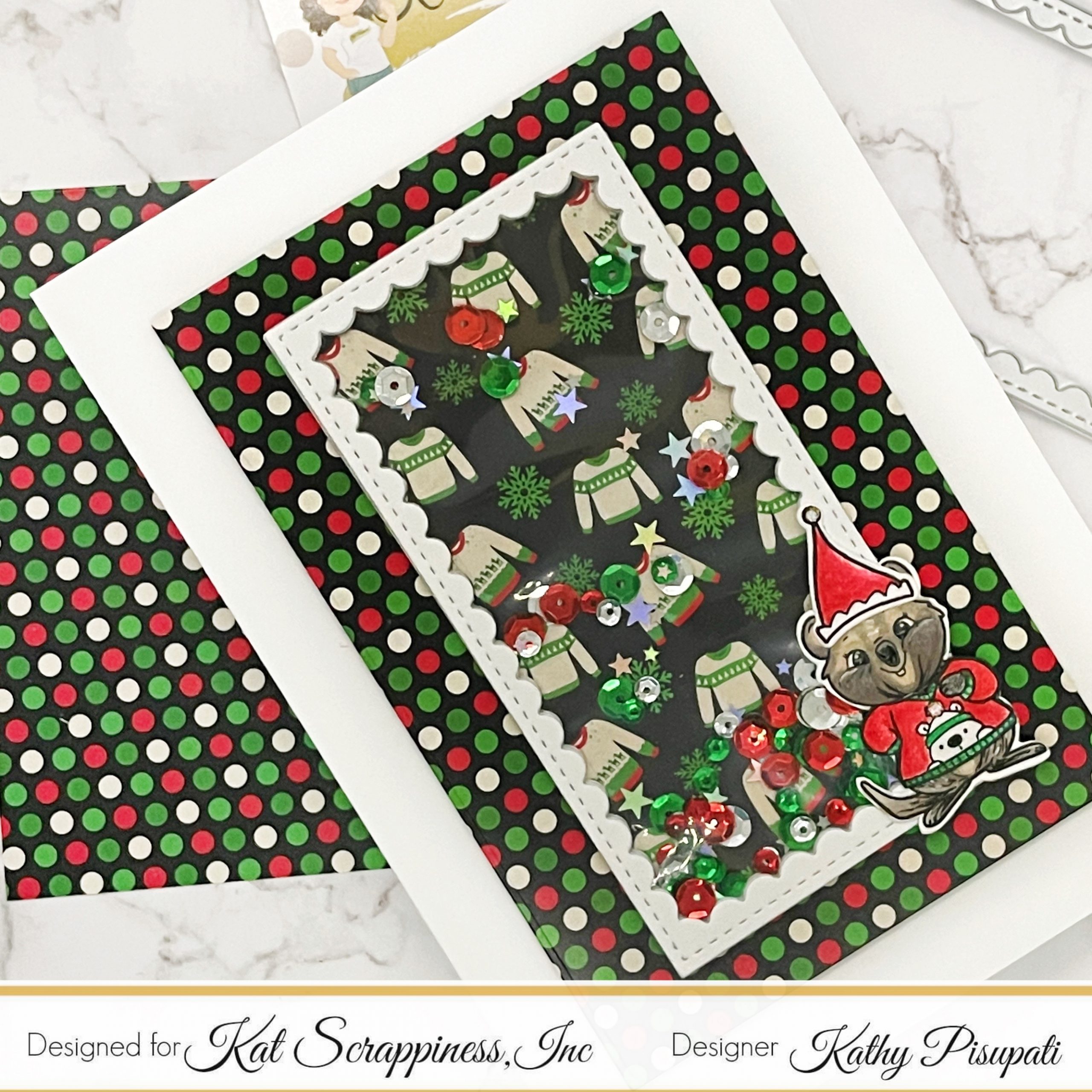 Happy Quokka Christmas Shaker