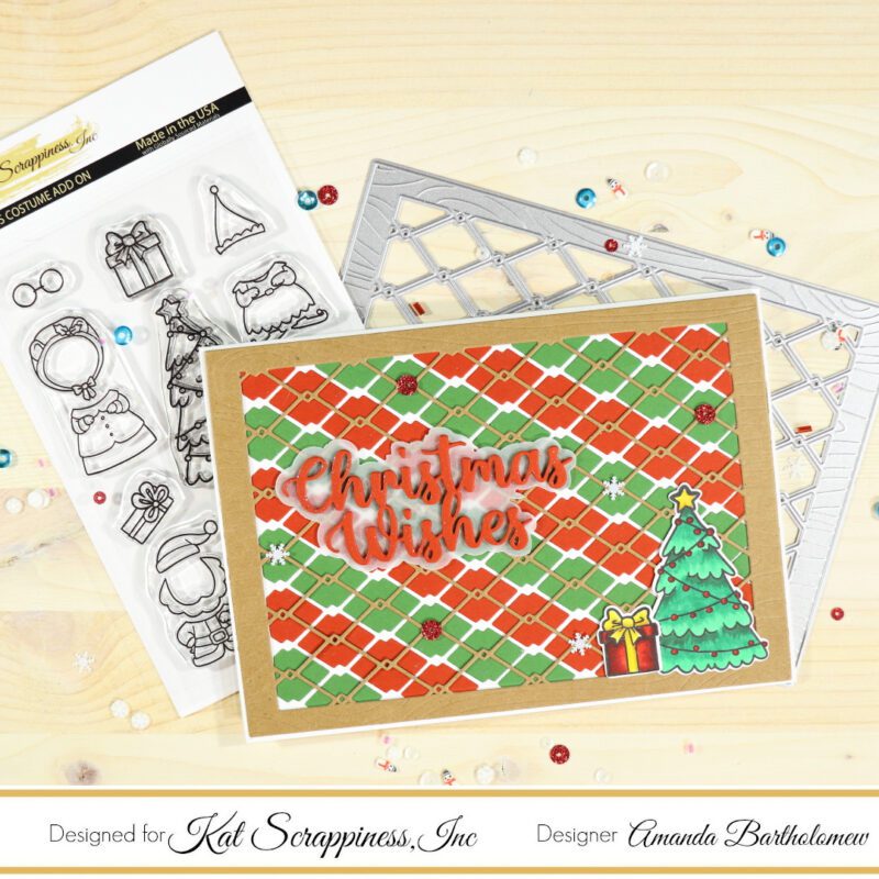 Offset Die Cut Inlay Technique using the 5×7 Woodgrain Framed Diamond Wire Die