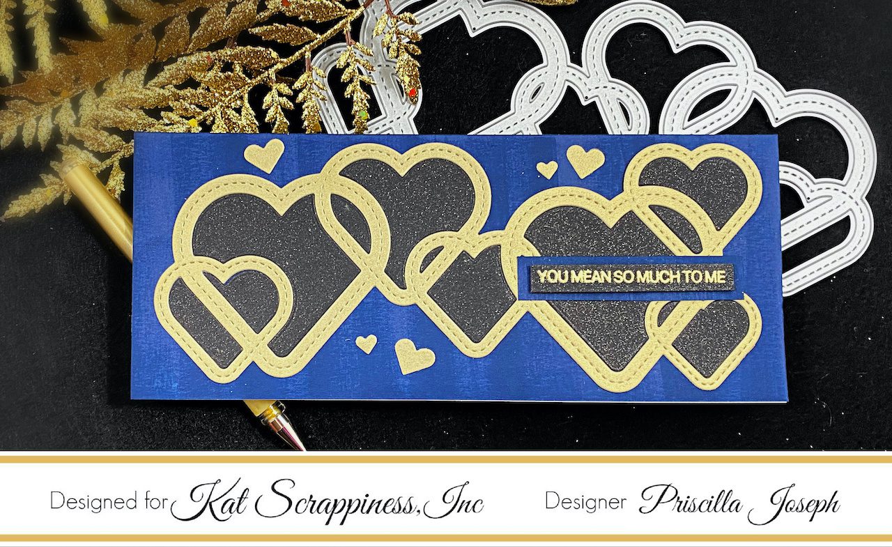 Masculine Valentine Slimline Card