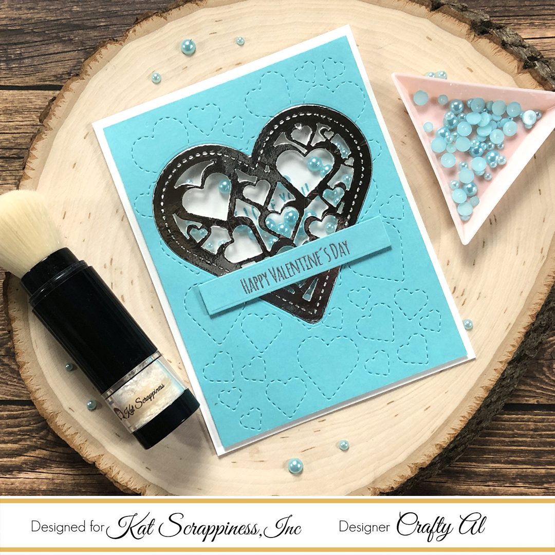 See Through Shaker Valentine’s Day Card