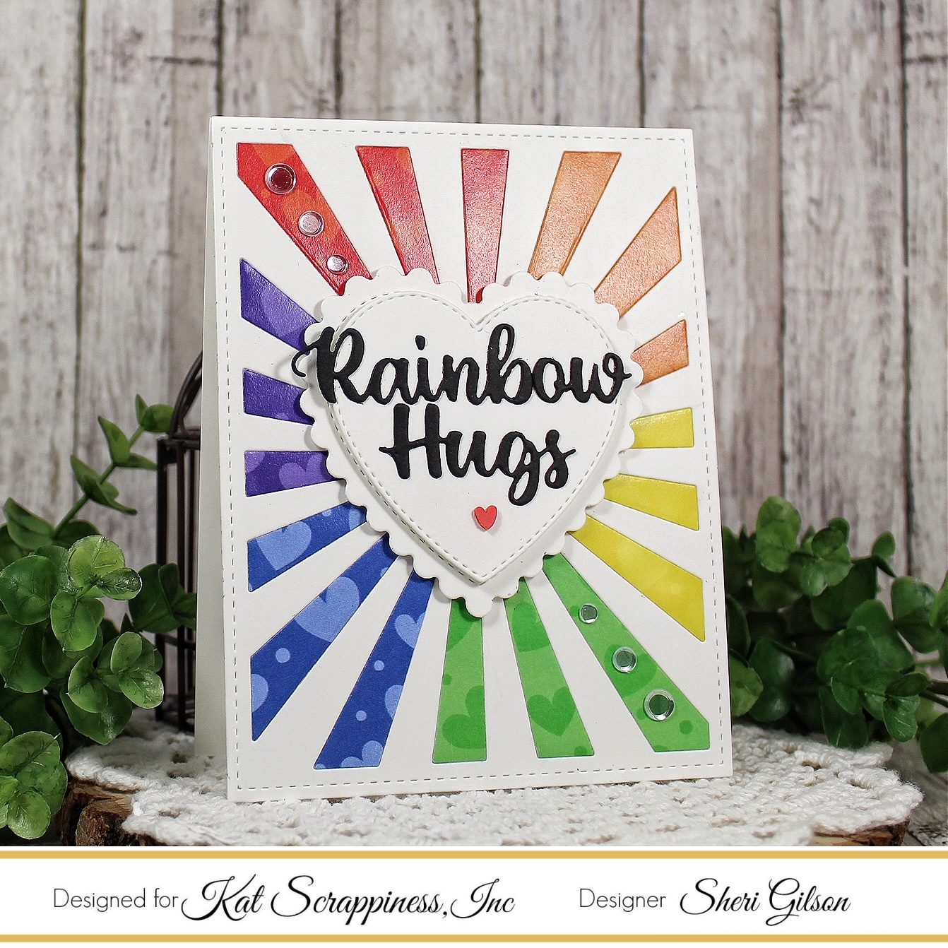 A2 Heart Sunburst + Rainbow Hugs