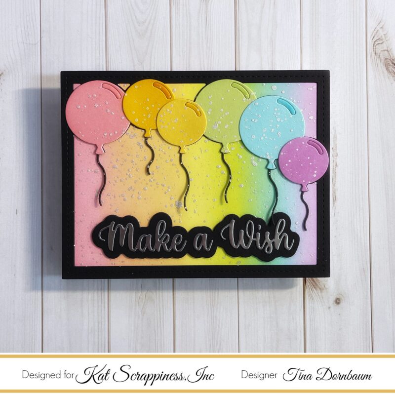 Rainbow Balloons Birthday Card