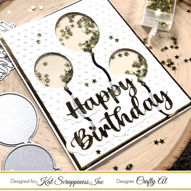 Confetti Balloons Birthday Shaker Card