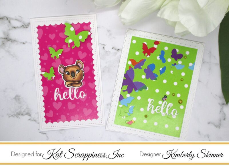 Creating Die Cut Frames For Your Cards: 2 Bright Spring Cards