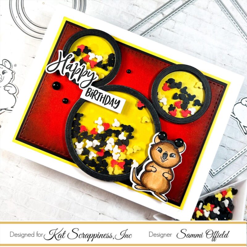 Happy Birthday Shaker Card Mickey Mouse Style!