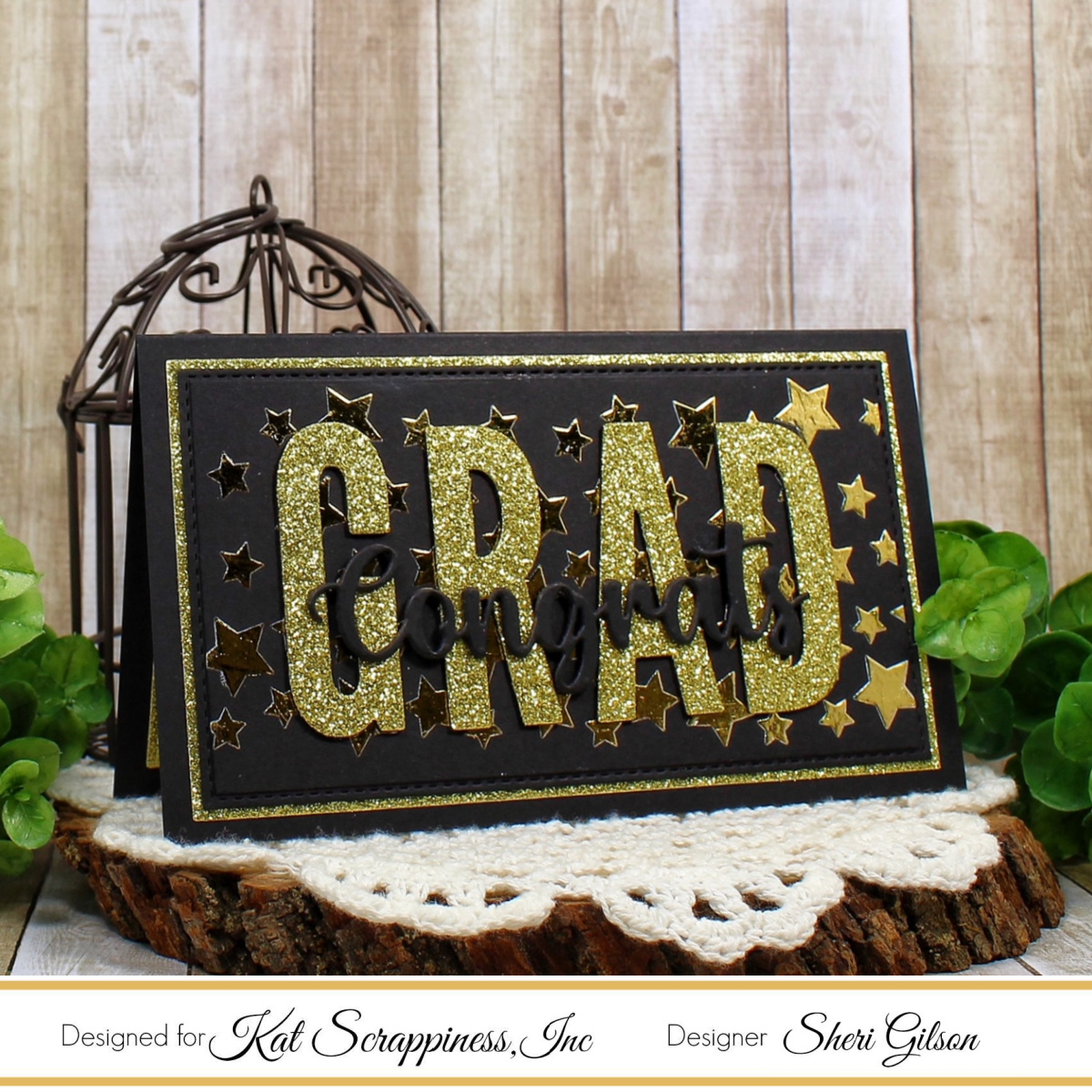 Congrats Grad Mini Slimline Card