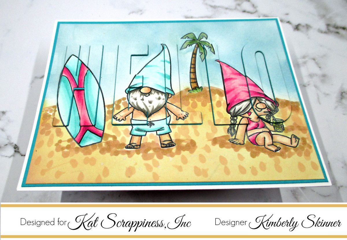 Summer Gnomes With Inlaid Die Cutting Technique