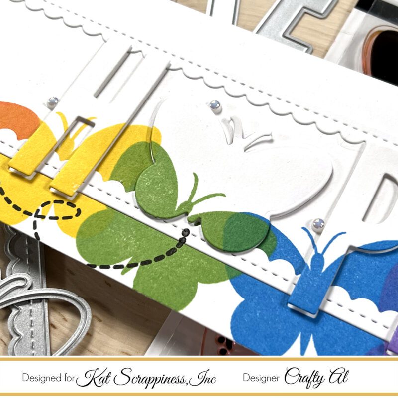 Rainbow of “Hope” Slimline Card with Eclipse Effect | Call Me Crafty Al