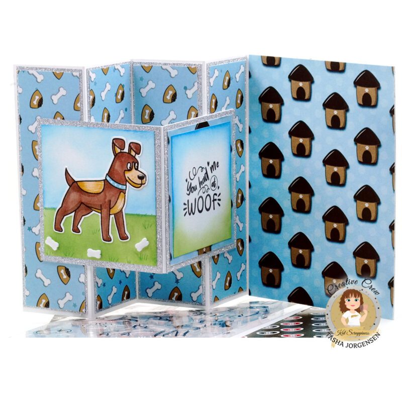 Pawsome Fancy Fold Card!