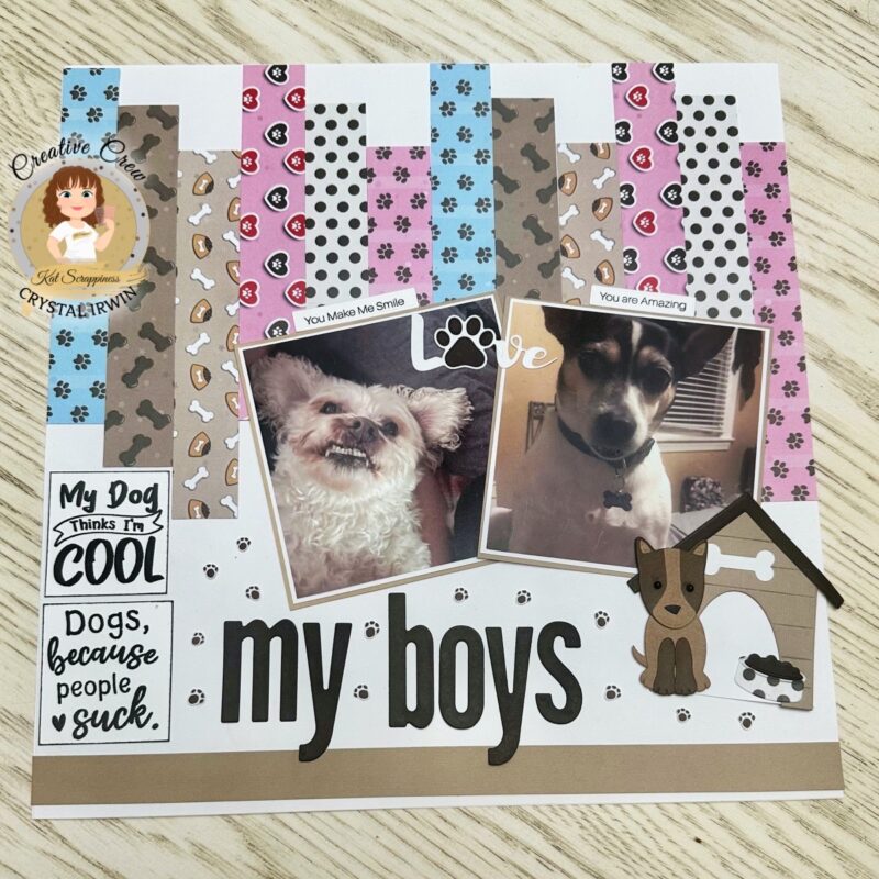 Pawsome Scrapbook Page